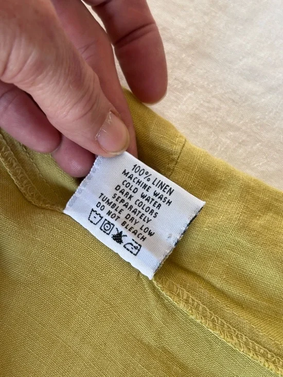 Women’s Click Colour Me Cotton 100% Linen Cowl Neck 3/4 sleeve Tunic Blouse - Picture 7 of 11